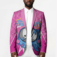 Personalized Barbados Cricket Tridents Blazer Graphic Geometric Dynamic Sports Mascot