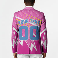 Personalized Barbados Cricket Tridents Blazer Graphic Geometric Dynamic Sports Mascot