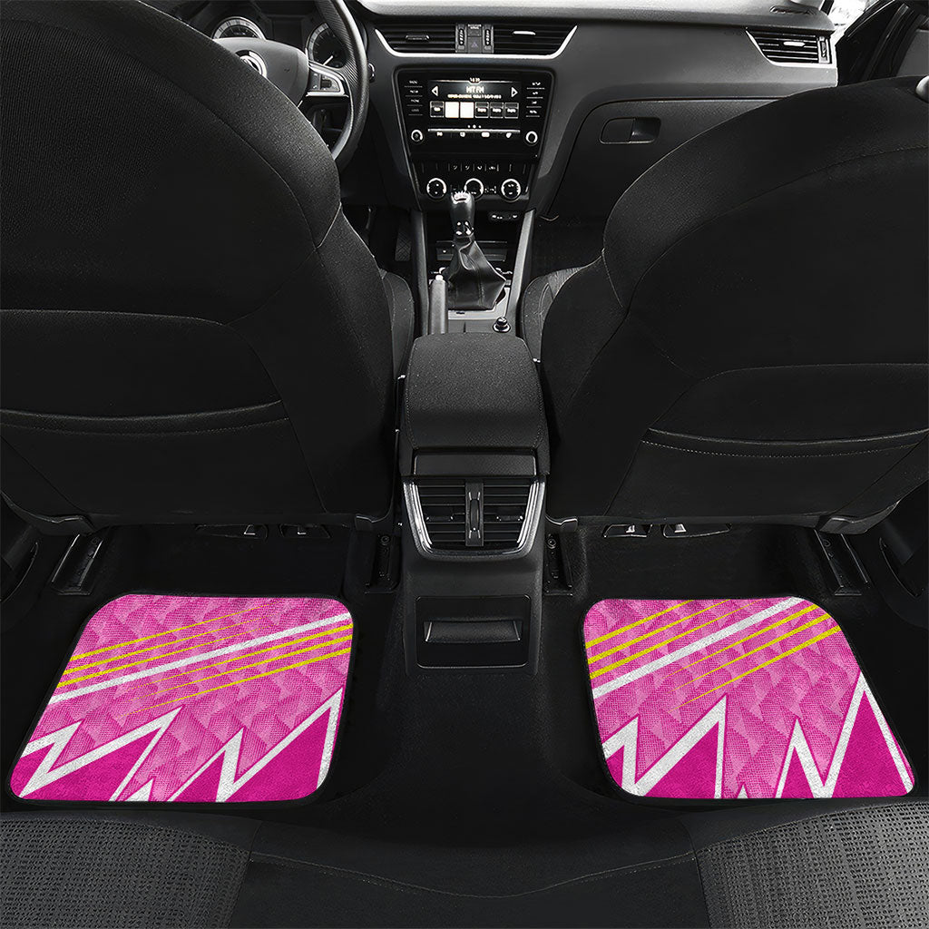 Personalized Barbados Cricket Tridents Car Mats Graphic Geometric Dynamic Sports Mascot
