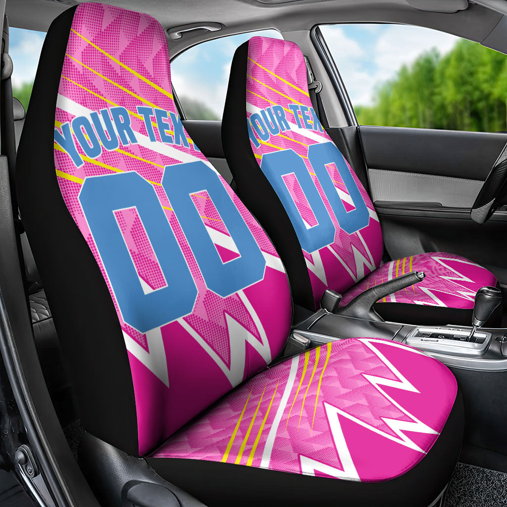 Personalized Barbados Cricket Tridents Car Seat Cover Graphic Geometric Dynamic Sports Mascot