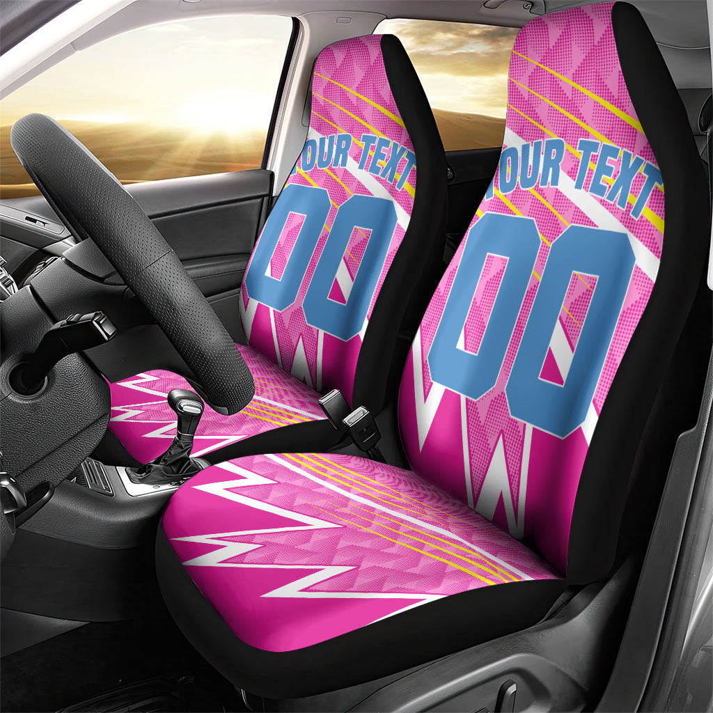 Personalized Barbados Cricket Tridents Car Seat Cover Graphic Geometric Dynamic Sports Mascot