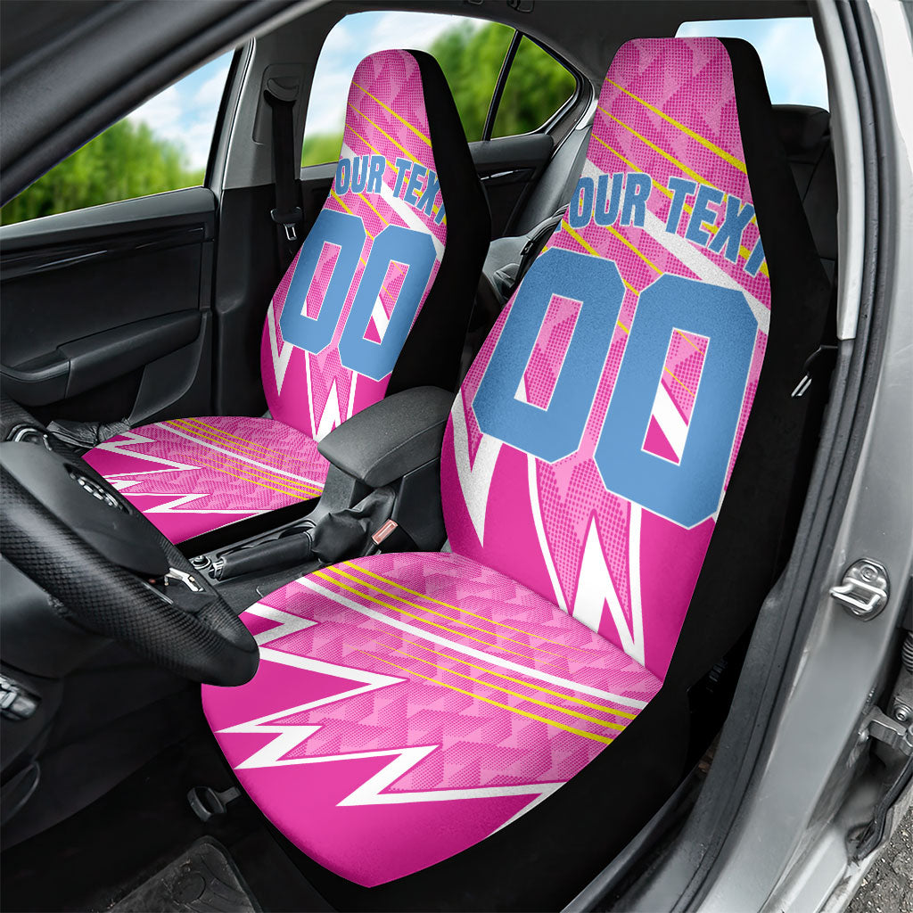 Personalized Barbados Cricket Tridents Car Seat Cover Graphic Geometric Dynamic Sports Mascot