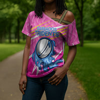 Personalized Barbados Cricket Tridents Cross Shoulder Shirt Graphic Geometric Dynamic Sports Mascot
