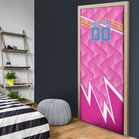 Personalized Barbados Cricket Tridents Door Cover Graphic Geometric Dynamic Sports Mascot
