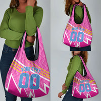 Personalized Barbados Cricket Tridents Grocery Bag Graphic Geometric Dynamic Sports Mascot
