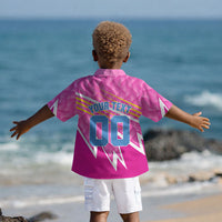 Personalized Barbados Cricket Tridents Kid Hawaiian Shirt Graphic Geometric Dynamic Sports Mascot