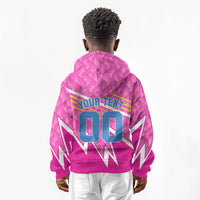 Personalized Barbados Cricket Tridents Kid Hoodie Graphic Geometric Dynamic Sports Mascot
