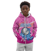 Personalized Barbados Cricket Tridents Kid Hoodie Graphic Geometric Dynamic Sports Mascot