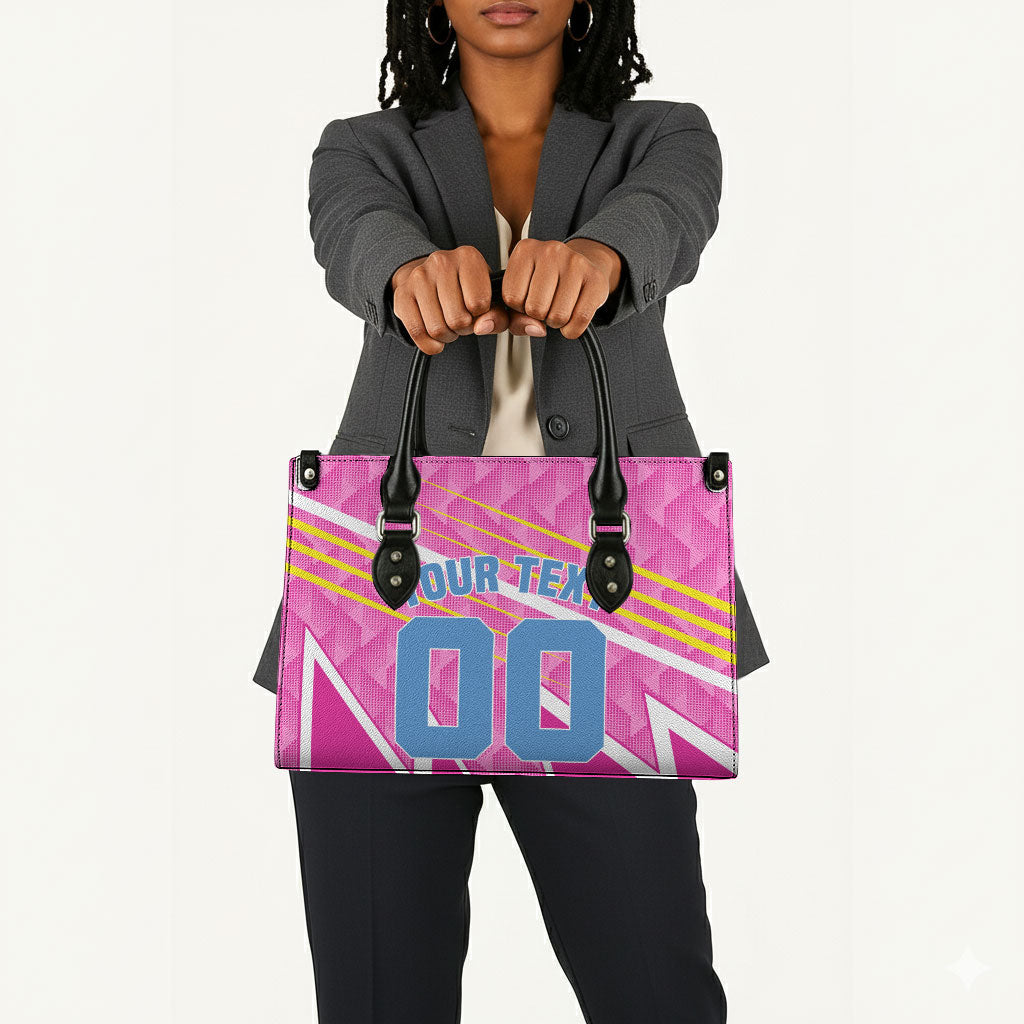 Personalized Barbados Cricket Tridents Leather Bag Graphic Geometric Dynamic Sports Mascot