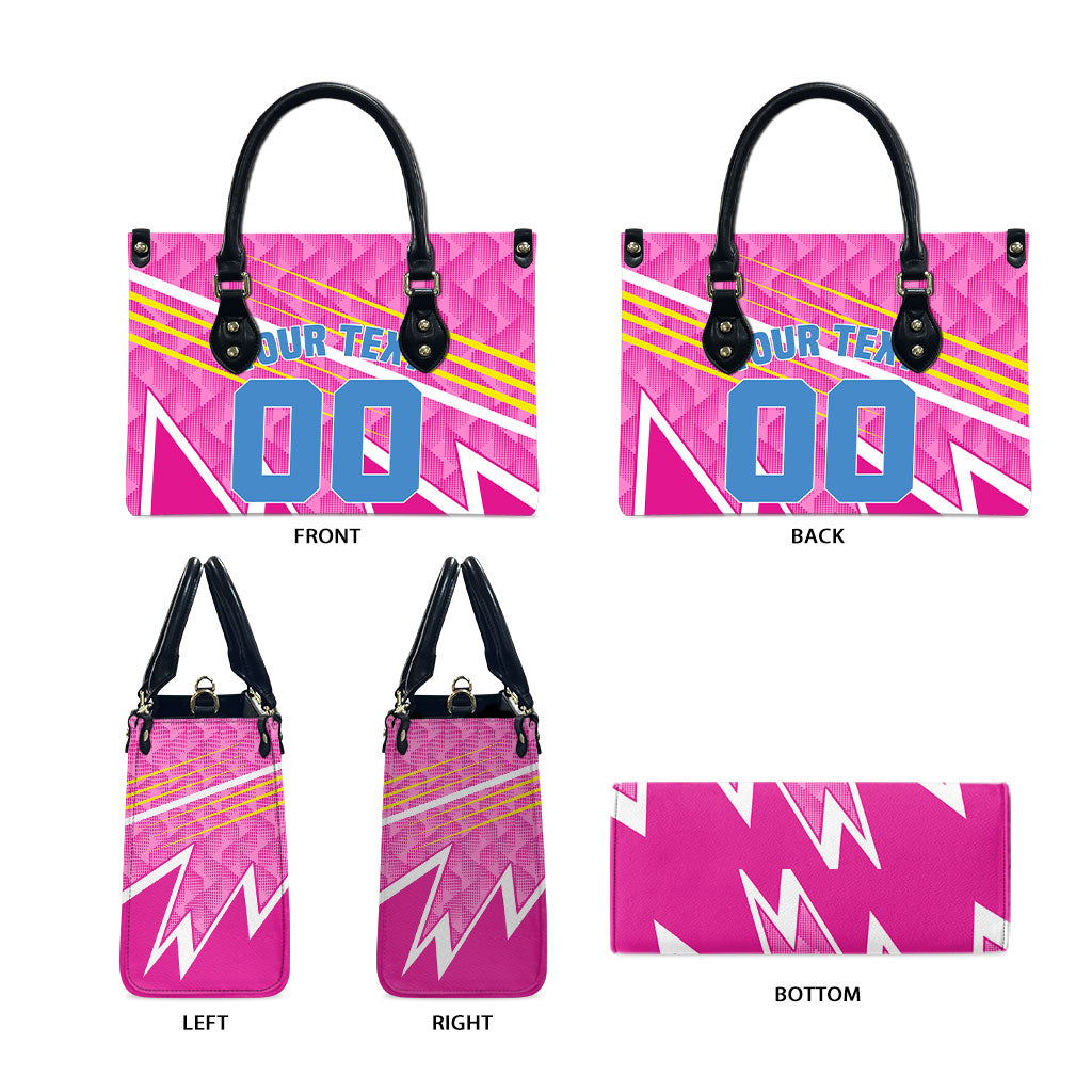 Personalized Barbados Cricket Tridents Leather Bag Graphic Geometric Dynamic Sports Mascot