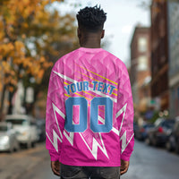 Personalized Barbados Cricket Tridents Long Sleeve Shirt Graphic Geometric Dynamic Sports Mascot