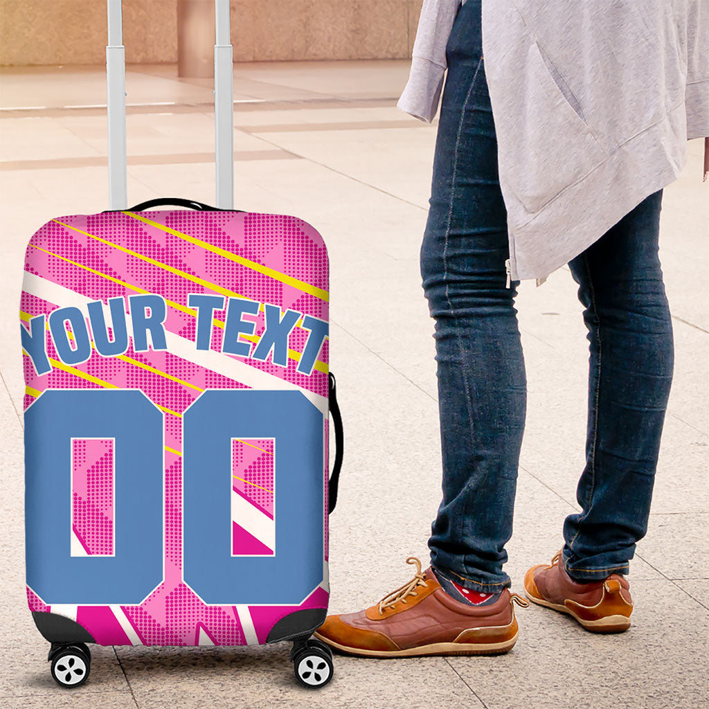 Personalized Barbados Cricket Tridents Luggage Cover Graphic Geometric Dynamic Sports Mascot
