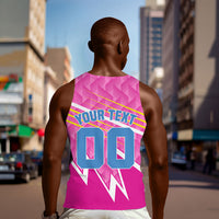 Personalized Barbados Cricket Tridents Men Tank Top Graphic Geometric Dynamic Sports Mascot