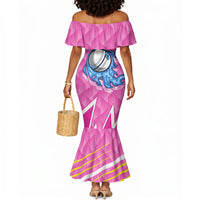 Personalized Barbados Cricket Tridents Mermaid Dress Graphic Geometric Dynamic Sports Mascot