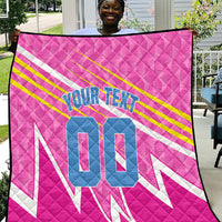 Personalized Barbados Cricket Tridents Quilt Graphic Geometric Dynamic Sports Mascot