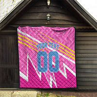 Personalized Barbados Cricket Tridents Quilt Graphic Geometric Dynamic Sports Mascot