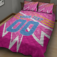 Personalized Barbados Cricket Tridents Quilt Bed Set Graphic Geometric Dynamic Sports Mascot