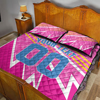 Personalized Barbados Cricket Tridents Quilt Bed Set Graphic Geometric Dynamic Sports Mascot