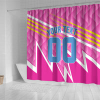Personalized Barbados Cricket Tridents Shower Curtain Graphic Geometric Dynamic Sports Mascot