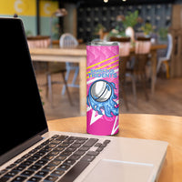 Personalized Barbados Cricket Tridents Skinny Tumbler Graphic Geometric Dynamic Sports Mascot