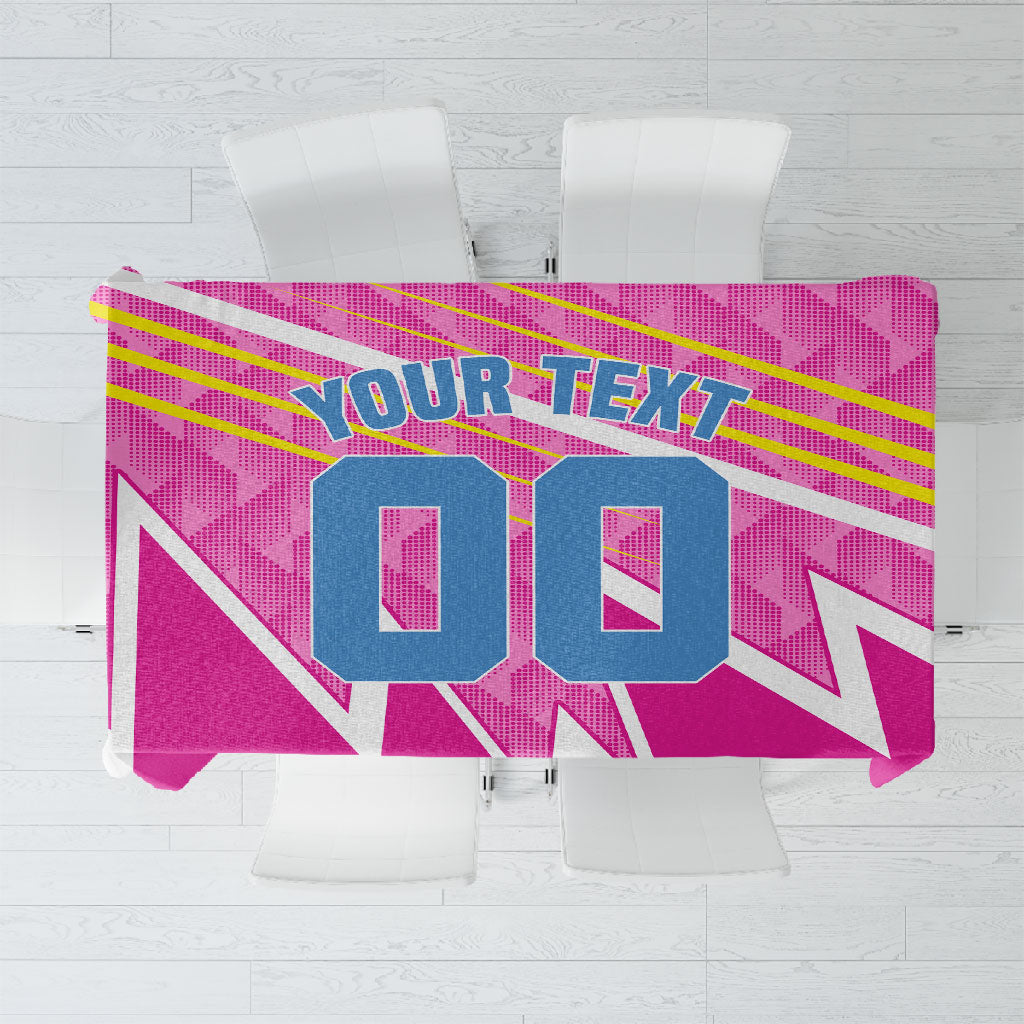 Personalized Barbados Cricket Tridents Tablecloth Graphic Geometric Dynamic Sports Mascot