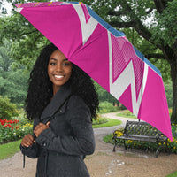Personalized Barbados Cricket Tridents Umbrella Graphic Geometric Dynamic Sports Mascot