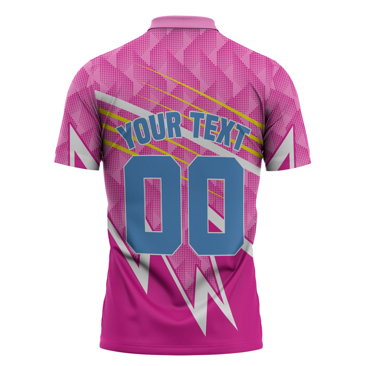 Personalized Barbados Cricket Tridents Zipper Polo Shirt Graphic Geometric Dynamic Sports Mascot