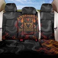 Firefighter German Shepherd Dad Back Car Seat Cover Vintage Fire Flames Sunset City Skyline - Always By My Side