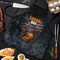 Labor Day Apron Strong Hands Build Nations Patriotic Grunge Tools