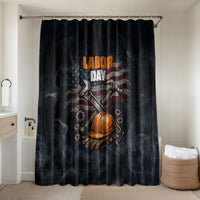 Labor Day Bathroom Set Strong Hands Build Nations Patriotic Grunge Tools