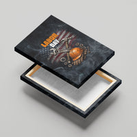 Labor Day Canvas Wall Art Strong Hands Build Nations Patriotic Grunge Tools