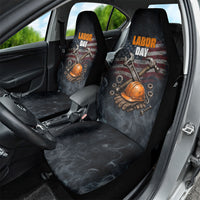 Labor Day Car Seat Cover Strong Hands Build Nations Patriotic Grunge Tools