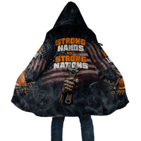 Labor Day Cloak Strong Hands Build Nations Patriotic Grunge Tools