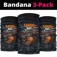 Labor Day Neck Gaiter Strong Hands Build Nations Patriotic Grunge Tools
