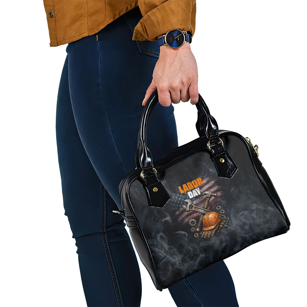 Labor Day Shoulder Handbag Strong Hands Build Nations Patriotic Grunge Tools
