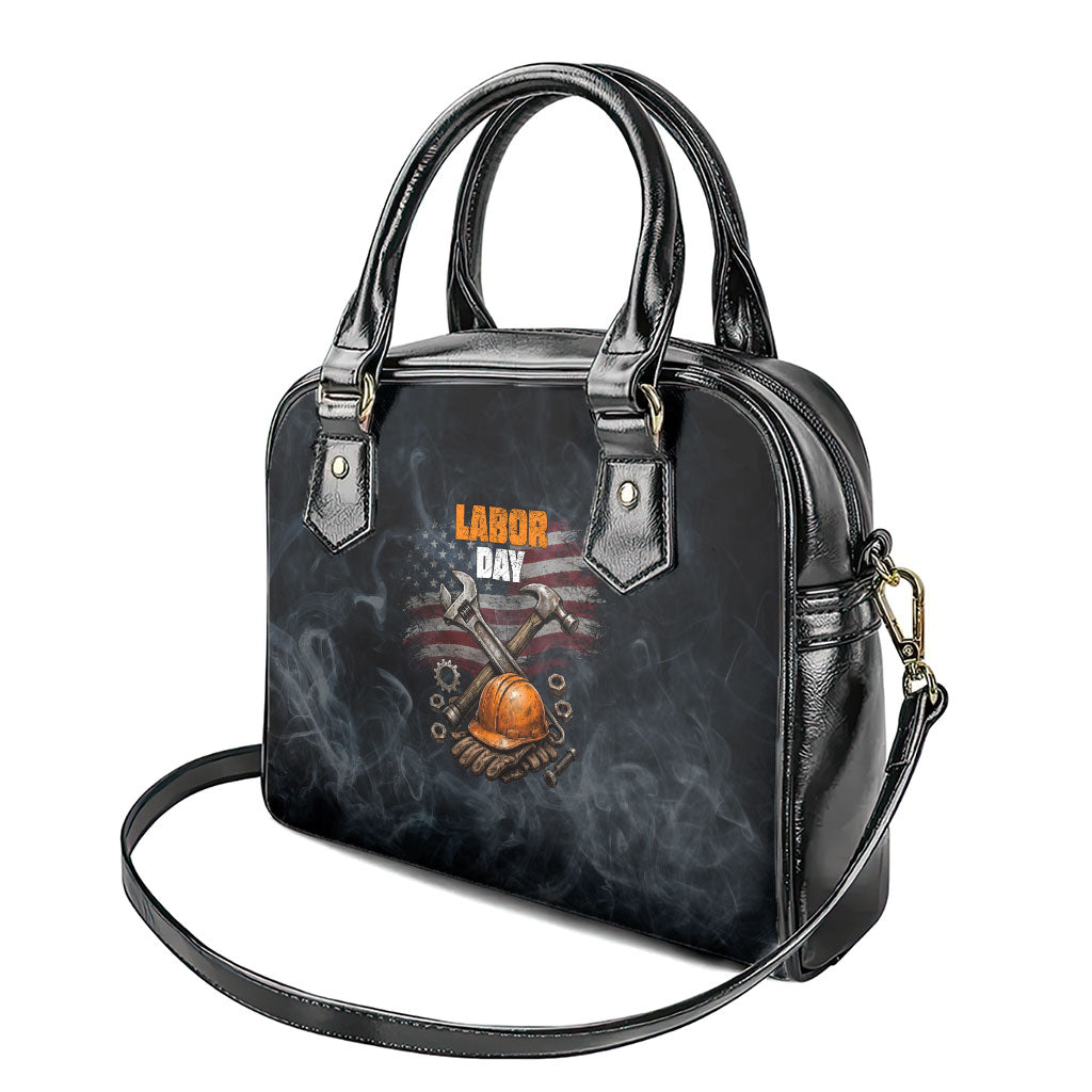 Labor Day Shoulder Handbag Strong Hands Build Nations Patriotic Grunge Tools