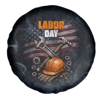 Labor Day Spare Tire Cover Strong Hands Build Nations Patriotic Grunge Tools