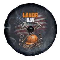 Labor Day Spare Tire Cover Strong Hands Build Nations Patriotic Grunge Tools