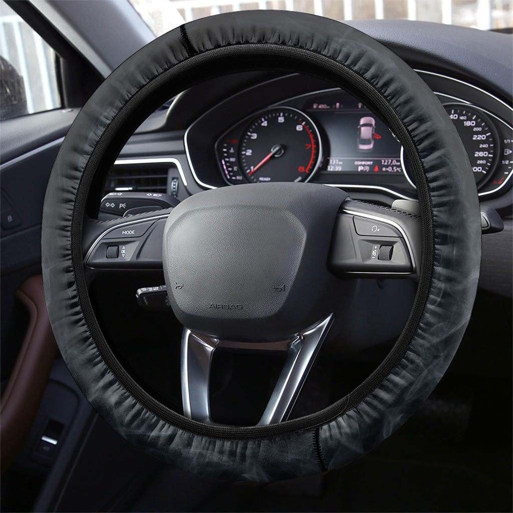 Labor Day Steering Wheel Cover Strong Hands Build Nations Patriotic Grunge Tools