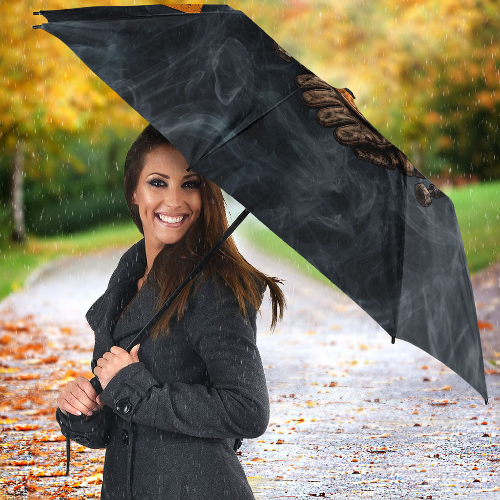 Labor Day Umbrella Strong Hands Build Nations Patriotic Grunge Tools