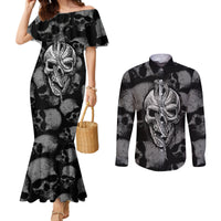 skull-pattern-couples-matching-mermaid-dress-and-long-sleeve-button-shirts-im-never-alone-my-demon-are-with-me-247