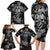 Skull Pattern Family Matching Long Sleeve Bodycon Dress and Hawaiian Shirt I'm Never Alone - My Demon Are With Me 24/7 - Wonder Print Shop