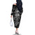 Skull Pattern Family Matching Off Shoulder Long Sleeve Dress and Hawaiian Shirt I'm Never Alone - My Demon Are With Me 24/7 - Wonder Print Shop