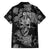 Skull Pattern Family Matching Off Shoulder Maxi Dress and Hawaiian Shirt I'm Never Alone - My Demon Are With Me 24/7 - Wonder Print Shop