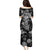 Skull Pattern Family Matching Puletasi Dress and Hawaiian Shirt I'm Never Alone - My Demon Are With Me 24/7 - Wonder Print Shop