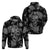 Skull Pattern Hoodie I'm Never Alone - My Demon Are With Me 24/7 - Wonder Print Shop