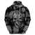 Skull Pattern Hoodie I'm Never Alone - My Demon Are With Me 24/7 - Wonder Print Shop
