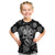 Skull Pattern Kid T Shirt I'm Never Alone - My Demon Are With Me 24/7 - Wonder Print Shop