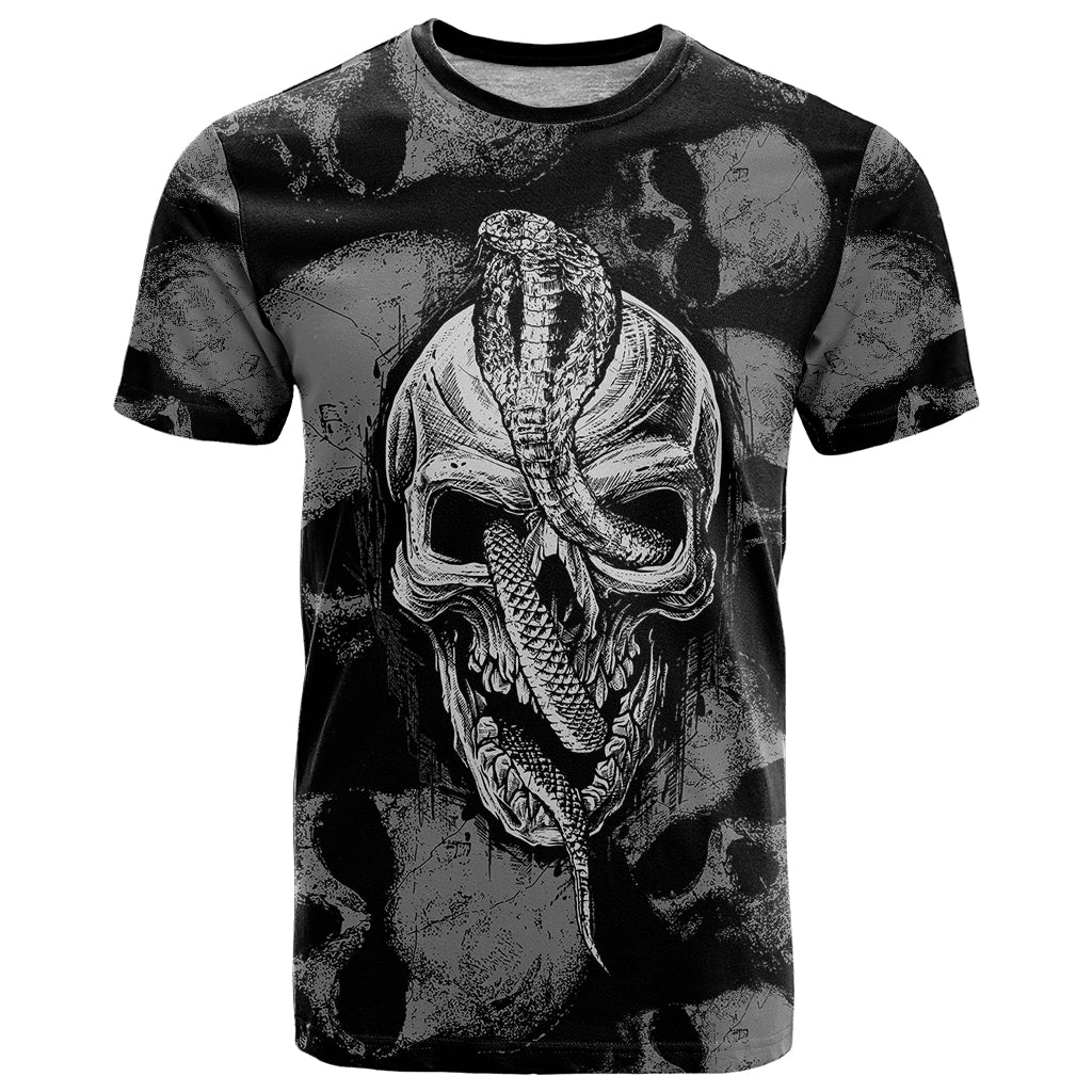 Skull Pattern T Shirt I'm Never Alone - My Demon Are With Me 24/7 - Wonder Print Shop