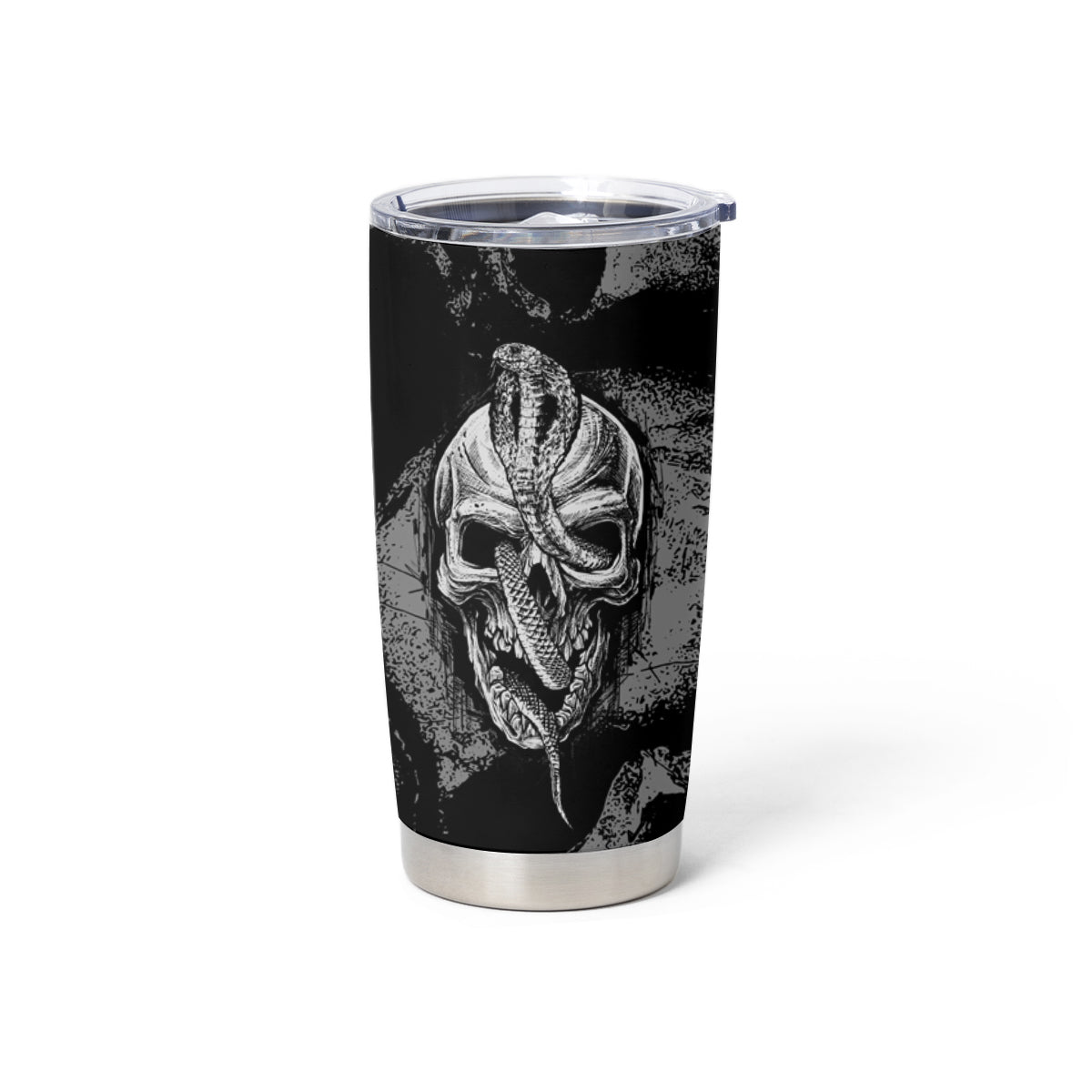 Skull Pattern Tumbler Cup I'm Never Alone - My Demon Are With Me 24/7 - Wonder Print Shop